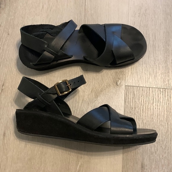 KORK EASE | CLASSIC AVA | WEDGE | SANDALS size‎ 8 black - Picture 1 of 7